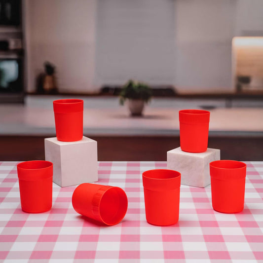 Premium Reusable Plastic Drinking Cups Set