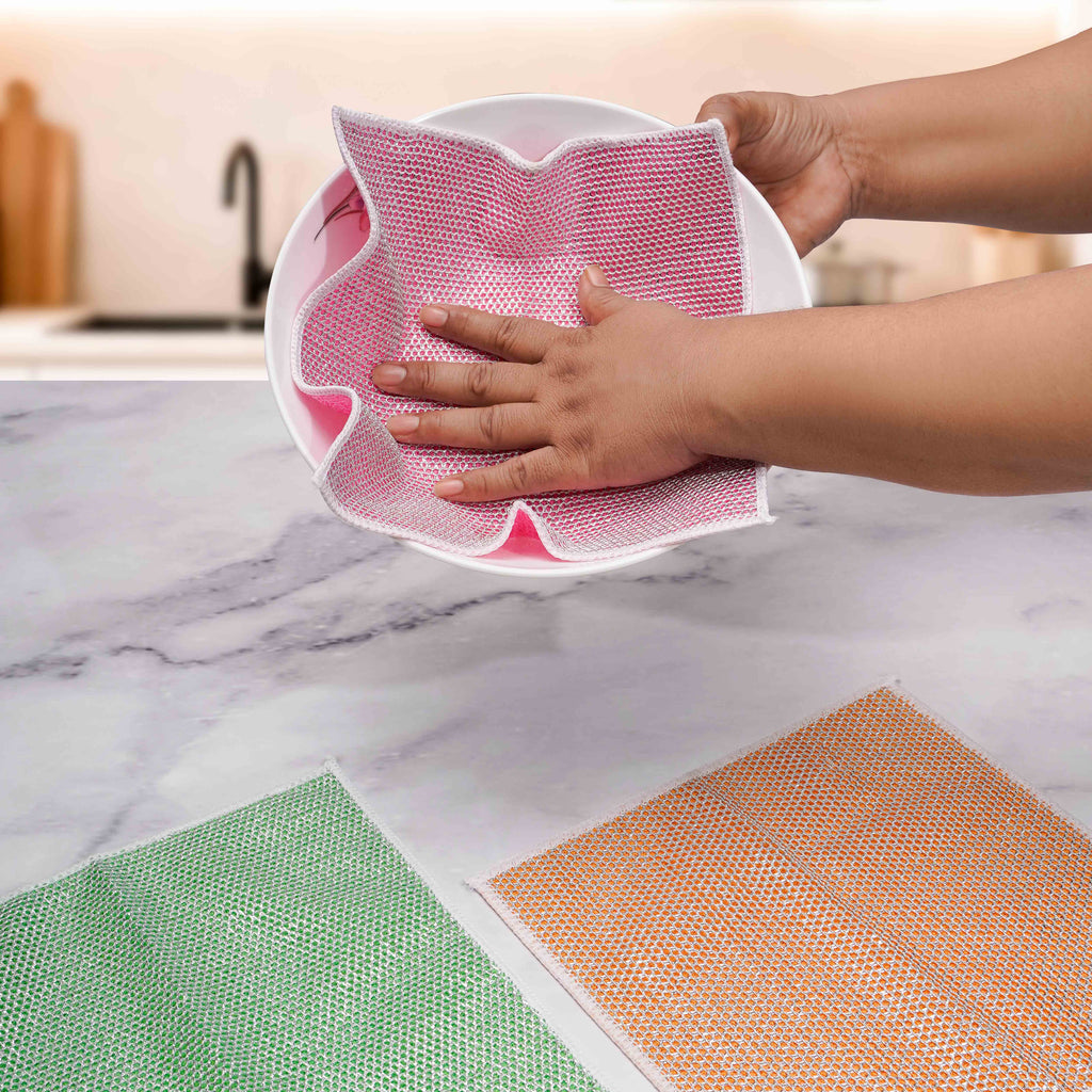 Multifunctional Silver Wire Cleaning Cloth 3 Piece