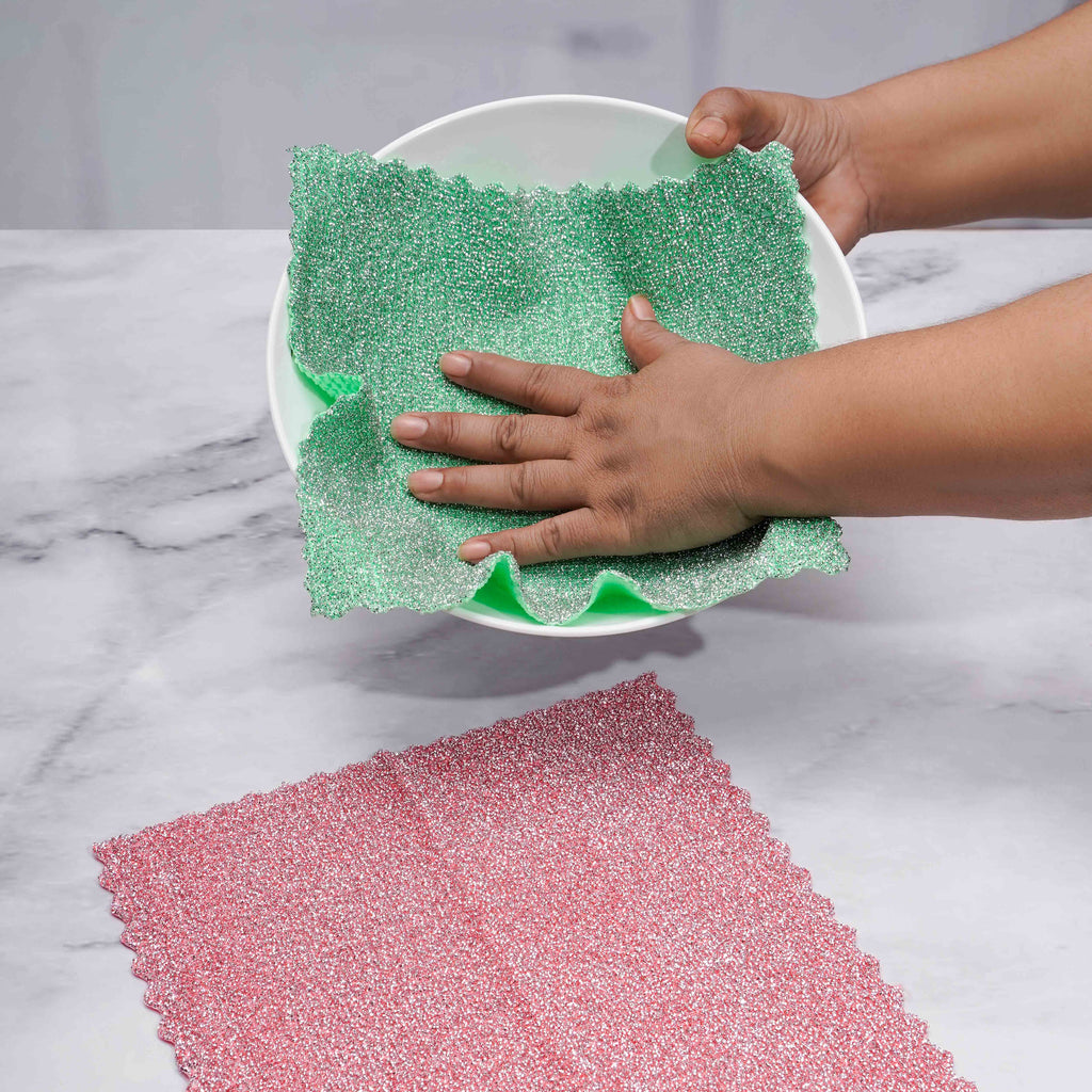 Multifunctional Silver Wire Cleaning Cloth 2 Piece