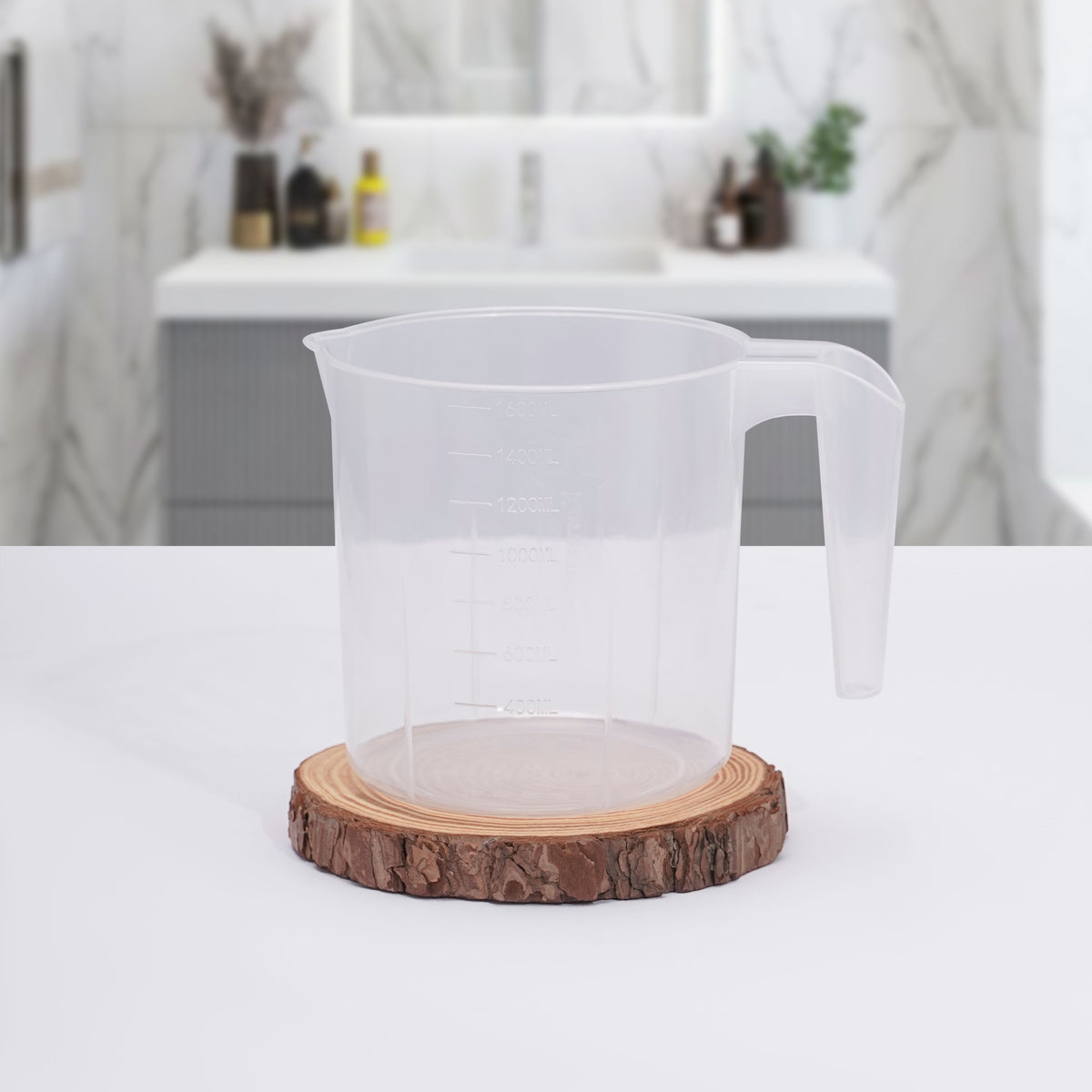 Bath Mug Large Size 1.6ml Transparent Material