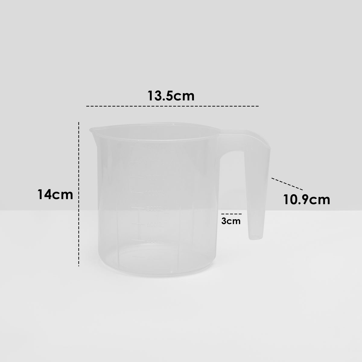 Bath Mug Large Size 1.6ml Transparent Material