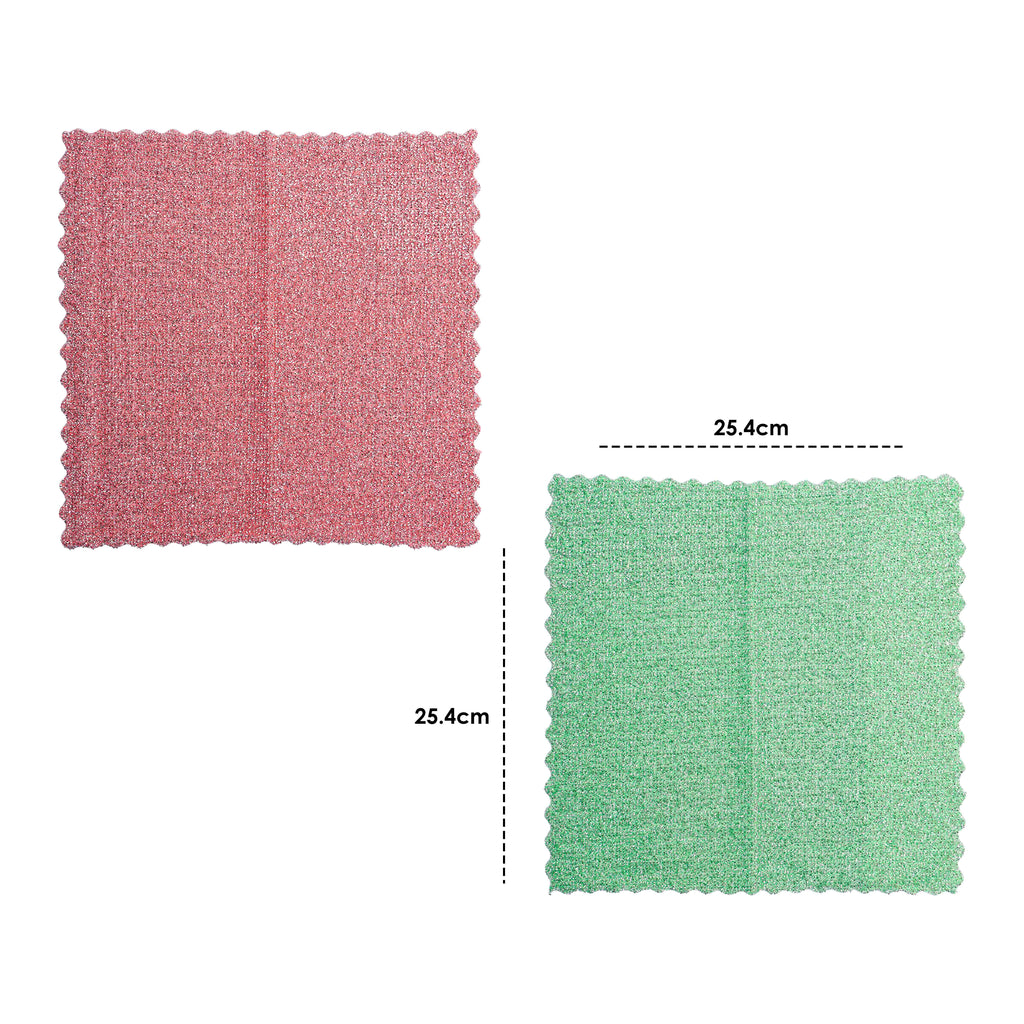 Multifunctional Silver Wire Cleaning Cloth 2 Piece