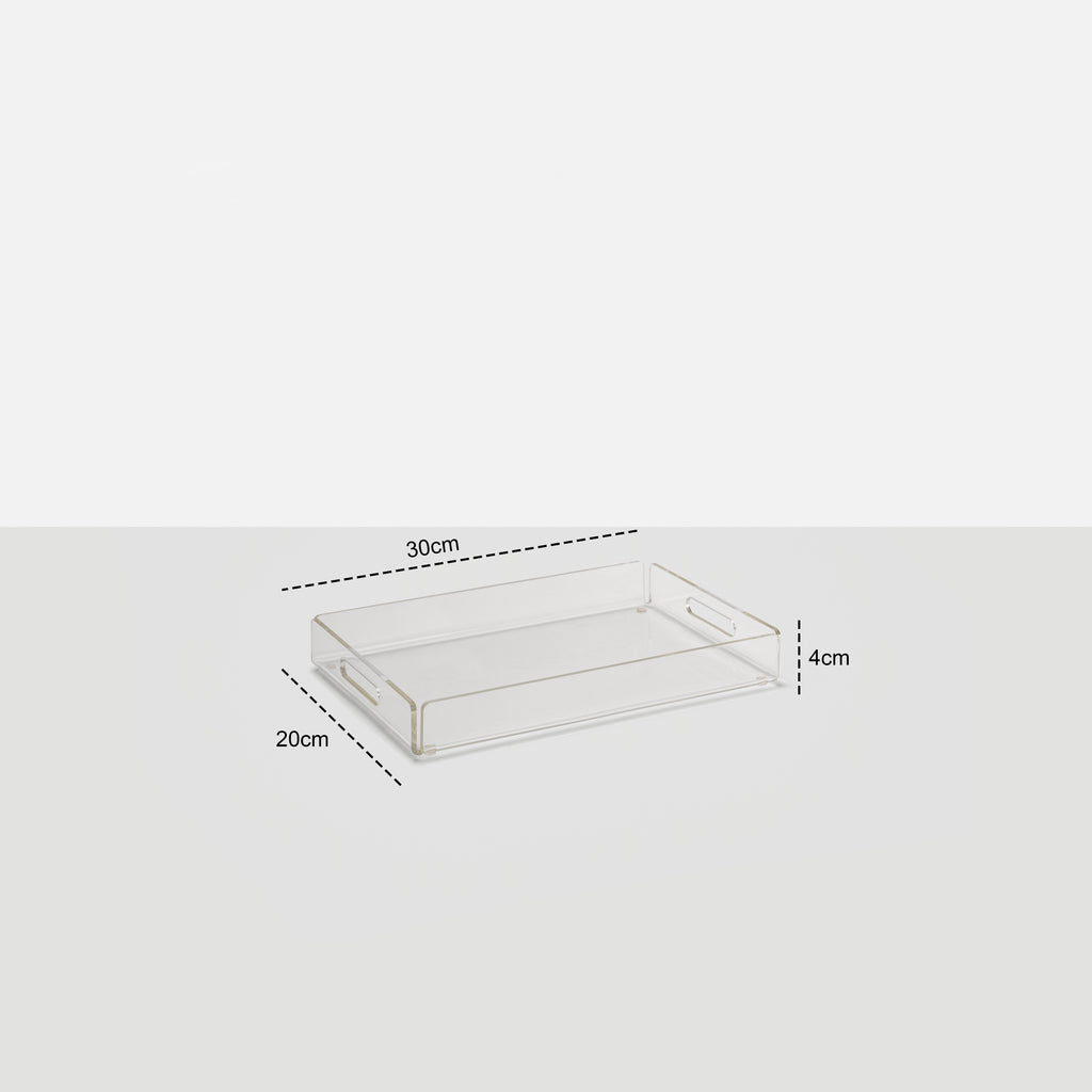 Acrylic Serving Trays 3 Piece Set