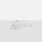 Acrylic Serving Trays 3 Piece Set