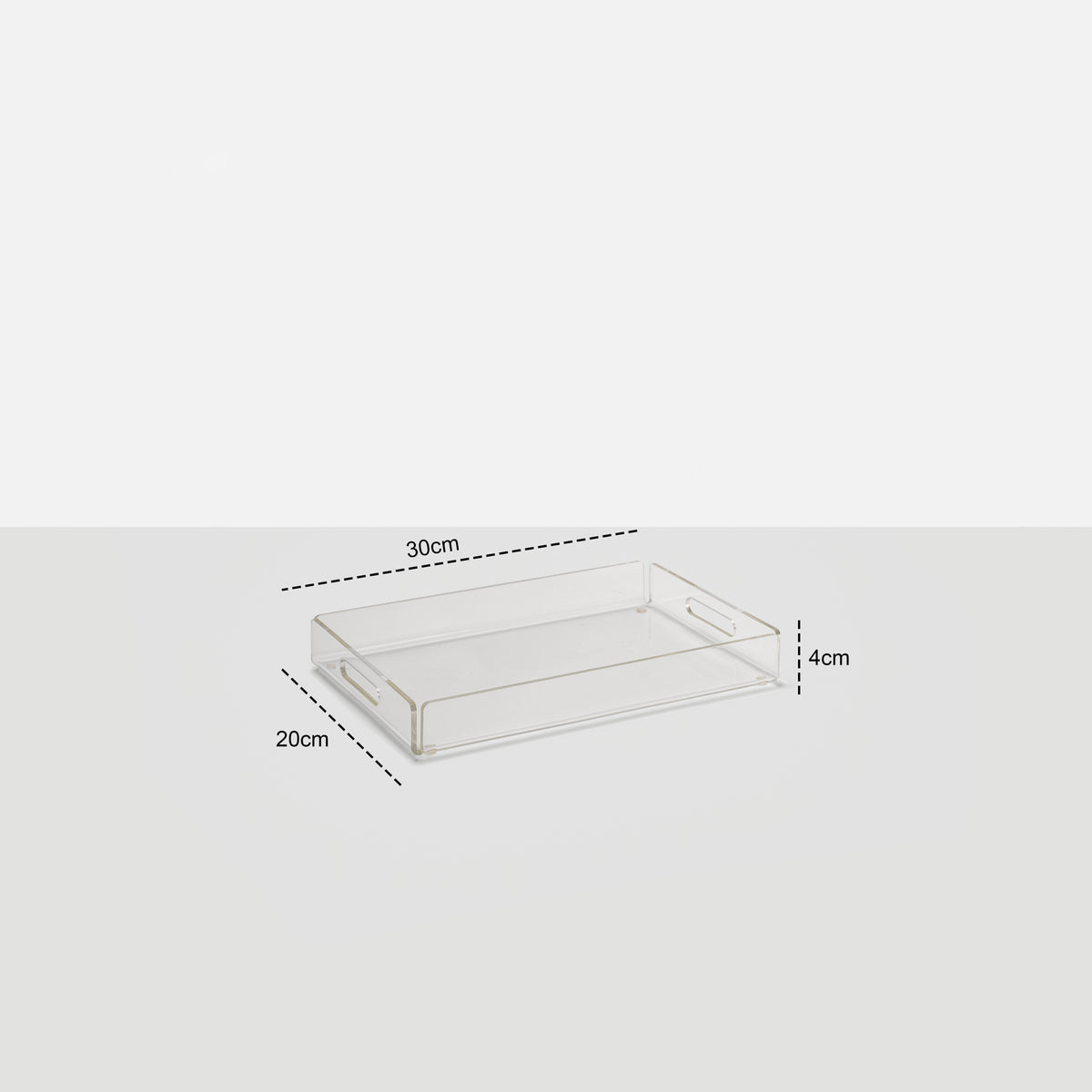 Acrylic Serving Trays 3 Piece Set