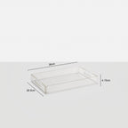 Acrylic Serving Trays 3 Piece Set