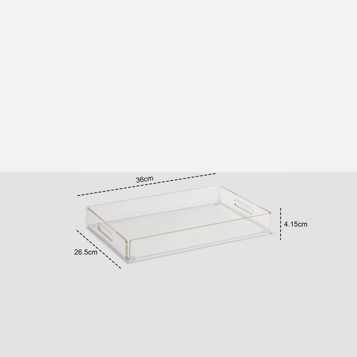Acrylic Serving Trays 3 Piece Set