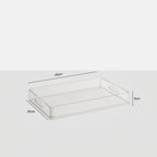 Acrylic Serving Trays 3 Piece Set