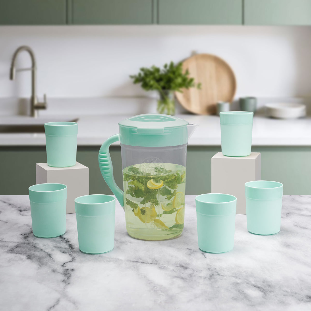 Water Jug With 6 Glass