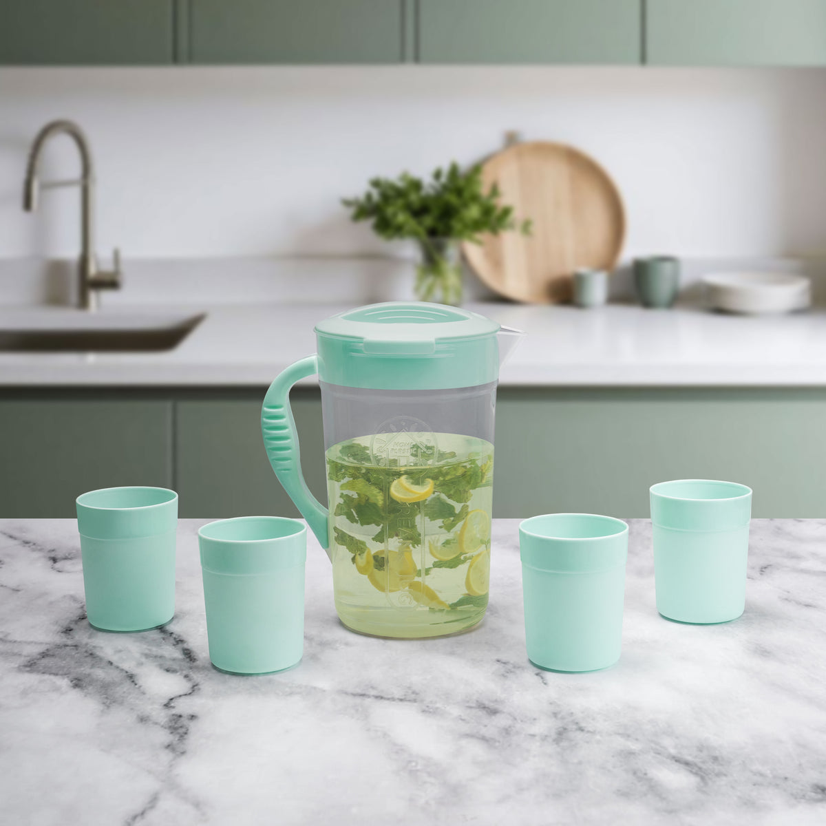 Water Jug With 4 Glass