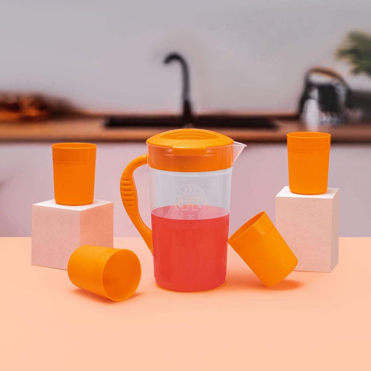 Water Jug With 4 Glass