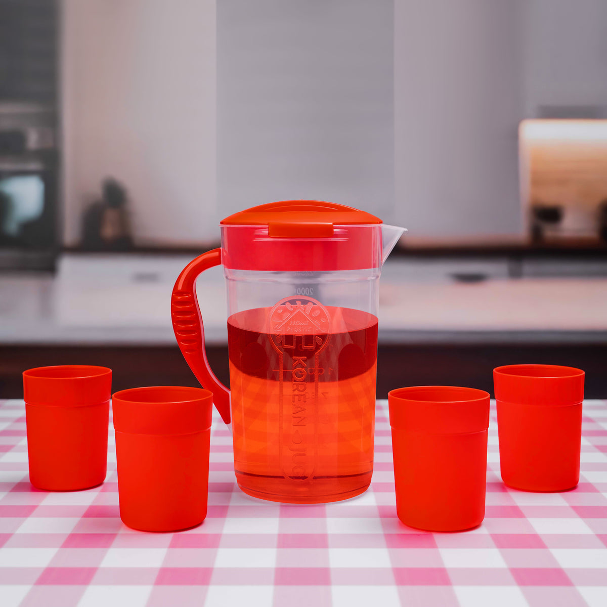 Water Jug With 4 Glass
