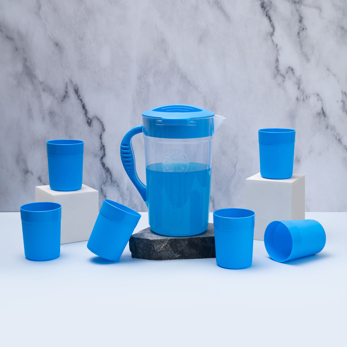 Water Jug With 6 Glass