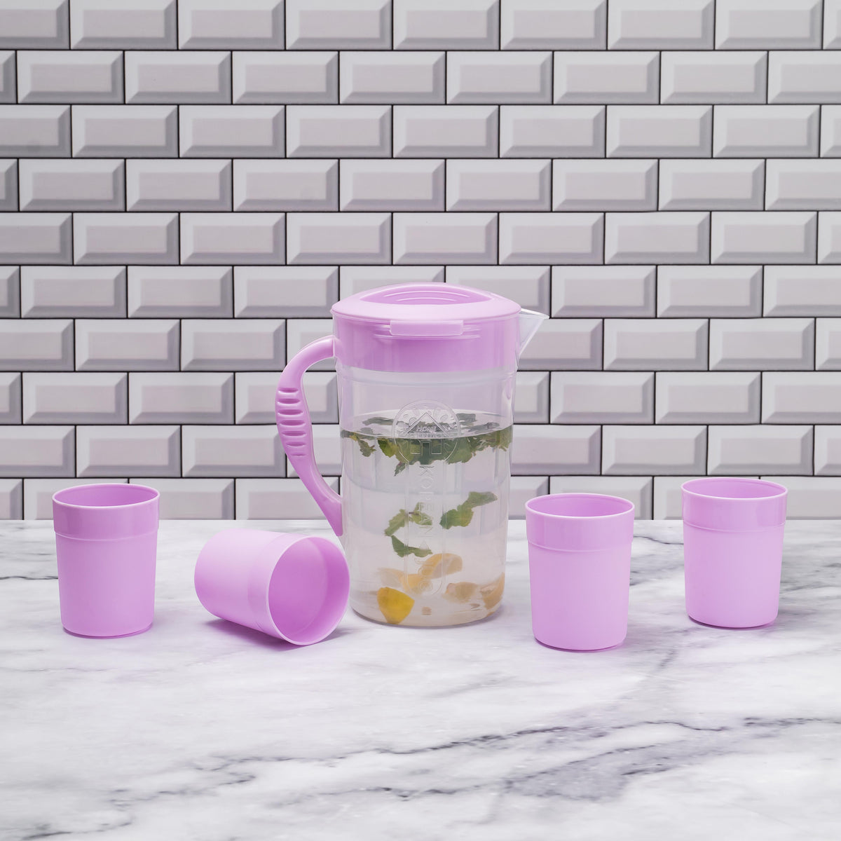 Water Jug With 4 Glass