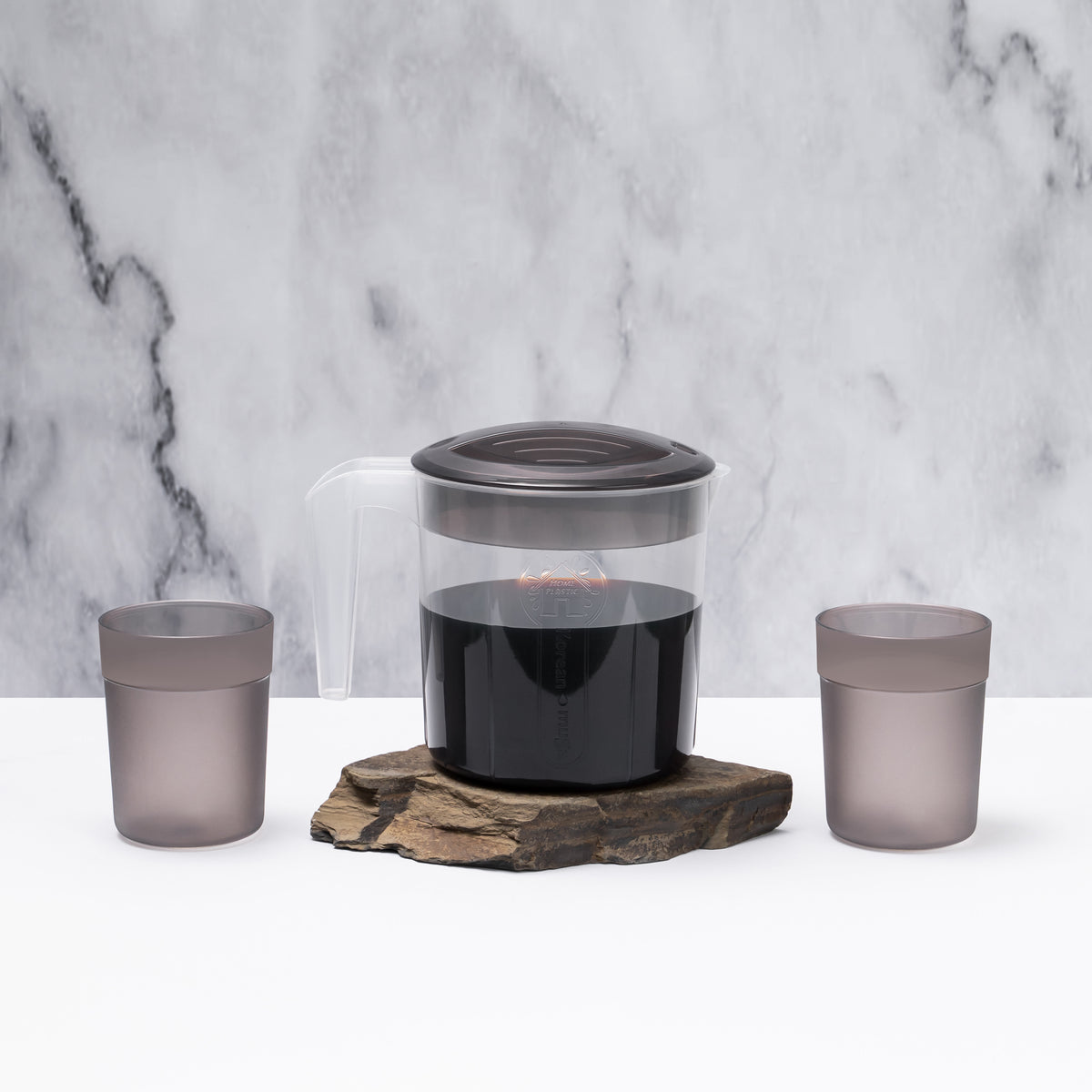 Side Table Mini Water Jug With 2 Glass