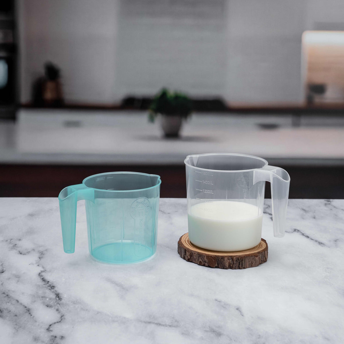 Bath Mug Large Transparent + Medium