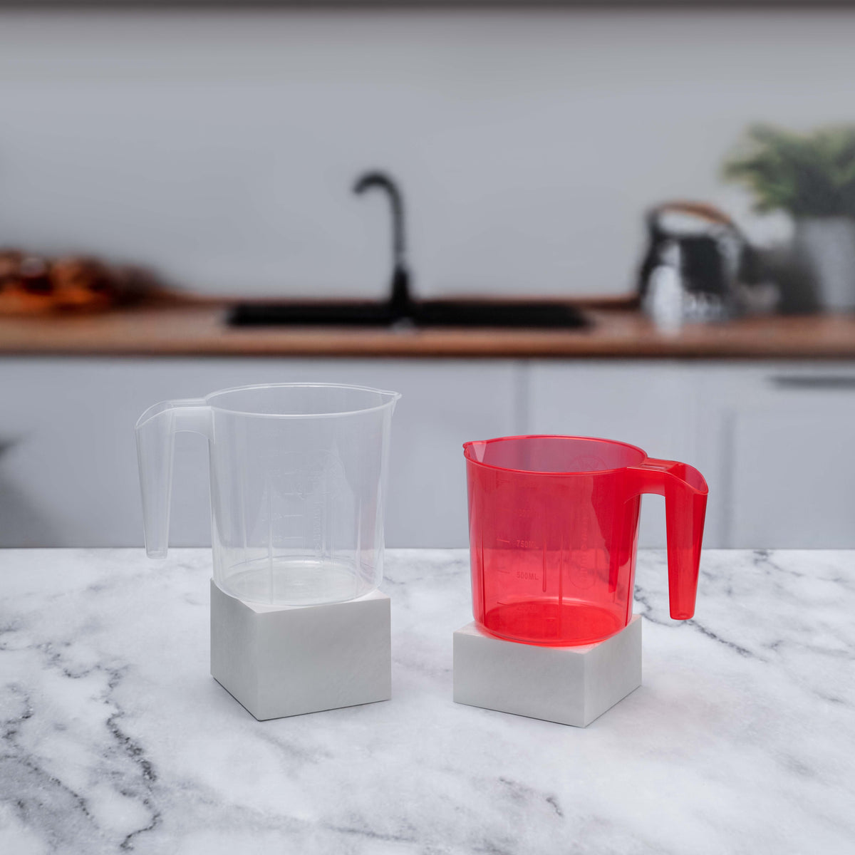 Bath Mug Large Transparent + Medium