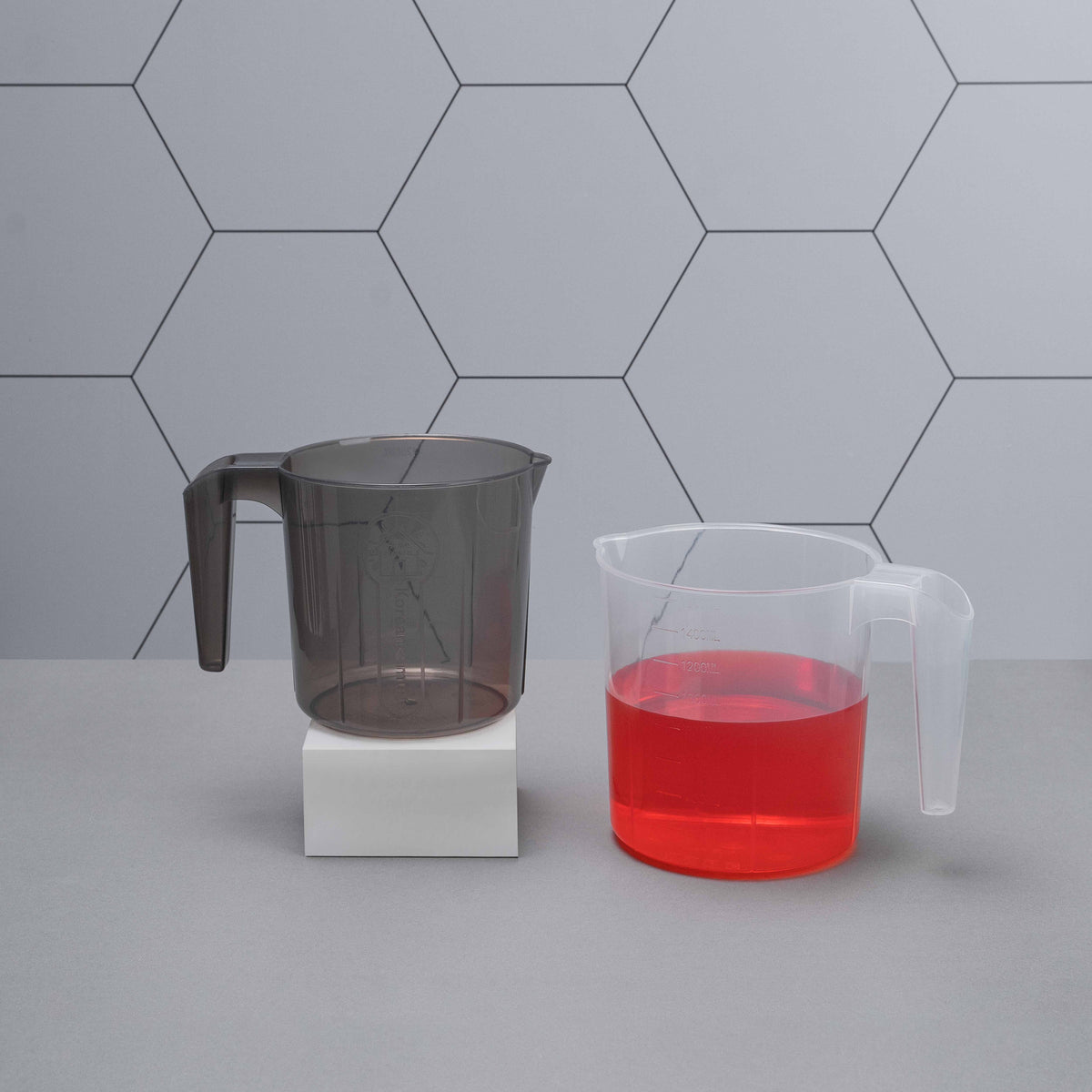 Bath Mug Large Transparent + Medium