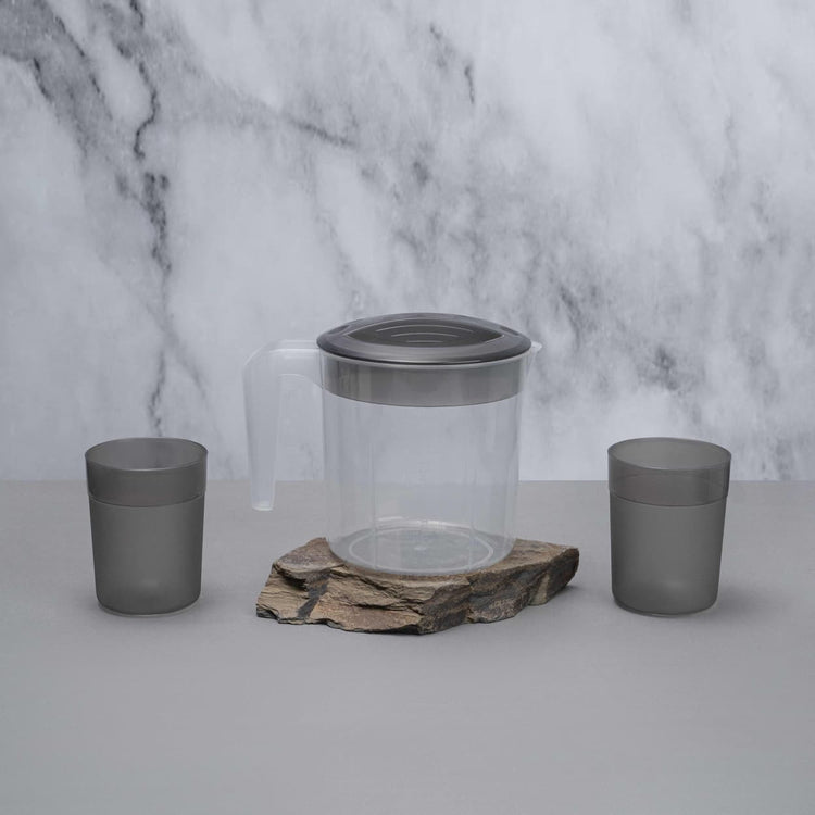 Premium Plastic Water Jug Set with 2 Cups